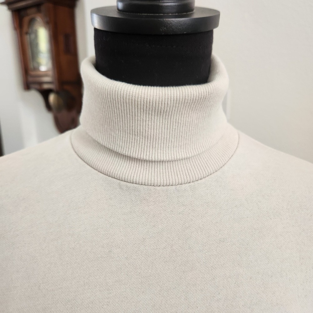 Zara Womens Turtleneck Sweatshirt Long Sleeve Pullover Small Cabincore - Picture 8 of 11